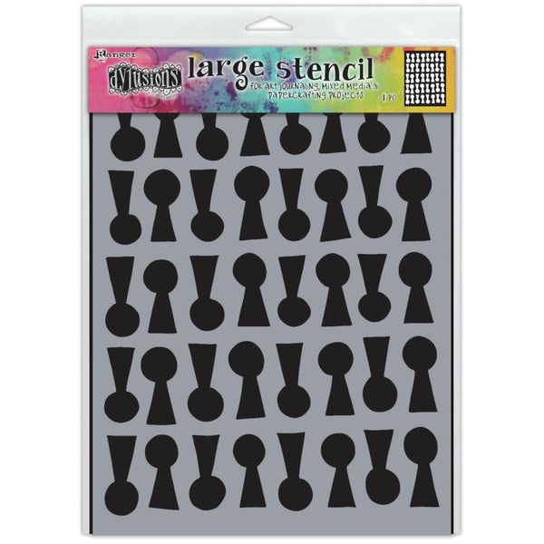 Dyan Reaveley's Dylusions Stencil - Large - Lock n Roll