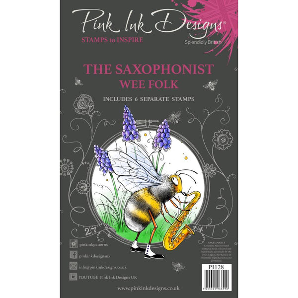 Pink Ink Designs - Stamps - Bug Orchestra - Saxophonist