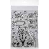 example of the Bear Hugs Pink Ink Designs Stamp Set for sale at Art by Jenny in Australia