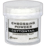 Ranger Embossing Powder in Cottontail White Puffy Dimensional Puff