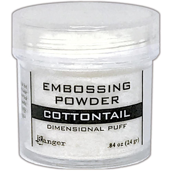 Ranger Embossing Powder in Cottontail White Puffy Dimensional Puff