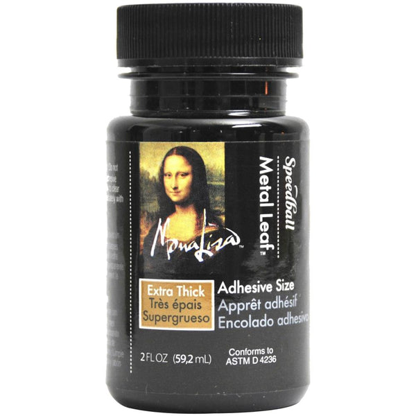 Mona Lisa Art Supplies by Speedball Arts - Extra Thick Adhesive Size for Metal Leafing Techniques and gluing embellishments