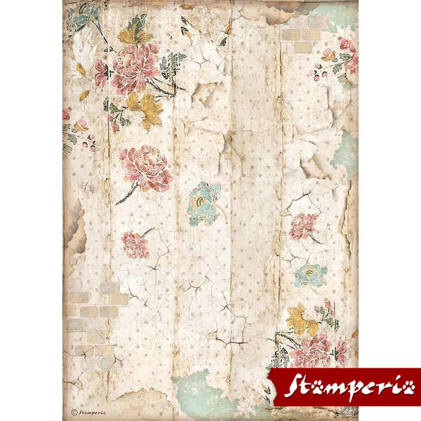 Stamperia Rice Paper - Alice in Wonderland - Wall Texture - 1 Sheet