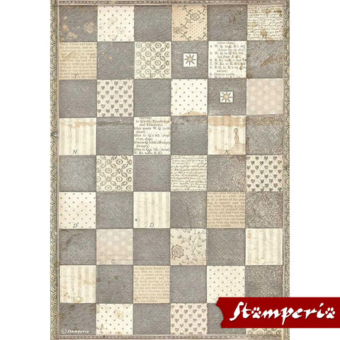 Chessboard - Alice in Wonderland Series ... by Stamperia. Printed Rice Tissue Paper at Art by Jenny in Australia