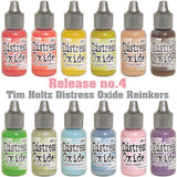 image showing the colours of Set 4 of Distress Oxide Reinker Inkpad Refill from Tim Holtz and Ranger, for sale at Art by Jenny in Australia 