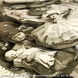 closeup photograph of the Tim Holtz Baseboard Dolls at Art by Jenny