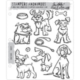 Crazy Dogs ... 10 rubber stamps by Tim Holtz (cms271)