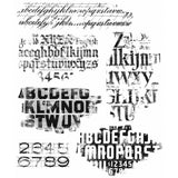 overview of Faded Type by Tim Holtz
