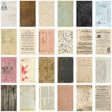 photo showing the backs of Tim Holtz Idea-Ology Papers - Backdrops Vol 2