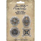 Faucet Knobs ... Idea-Ology by Tim Holtz - collection of metal handles to be used as adornments or handles in arts and crafts.