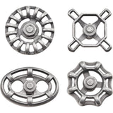 example of the Faucet Knobs ... Idea-Ology by Tim Holtz - collection of metal handles to be used as adornments or handles in arts and crafts.