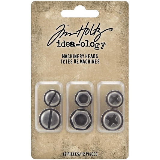 Tim Holtz Idea-Ology - Metal Adornments - Machinery Heads 