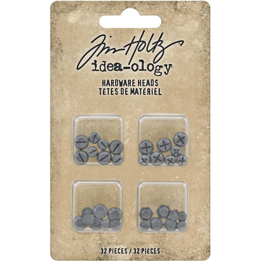 Tim Holtz Idea-Ology - Metal Hardware Heads - 32 Pieces by Advantus Corp