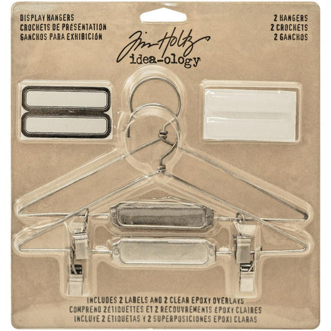 Tim Holtz Idea-Ology Display Hangers, small mini metal coathangers