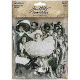 Tim Holtz Paper Dolls Pack of Embellishments for visual arts, journaling, ATCs, scrapbooking, papercrafts and cardmaking