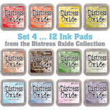 image showing the colours of Set 4 of Distress Oxide Ink Pad from Tim Holtz and Ranger, for sale at Art by Jenny in Australia 