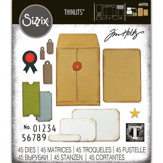 Tim Holtz Thinlits Die Cutting Set by Sizzix - Collector