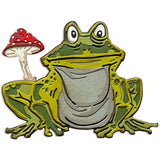 Myron  ... Thinlits - Colorize Die Cutting Templates by Tim Holtz and Sizzix (no. 665998). A wonderful fun frog (or toad) with a toadstool.