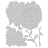 Brushstroke Flowers (no.4, the Rose) ... Thinlits - Die Cutting Templates by Tim Holtz and Sizzix (no. 665849). 4 (four) templates.