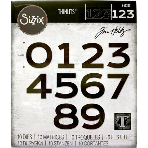 cover image for Countdown (numbers) Thinlits Die Cutting Templates by Tim Holtz, made by Sizzix (no.665364)