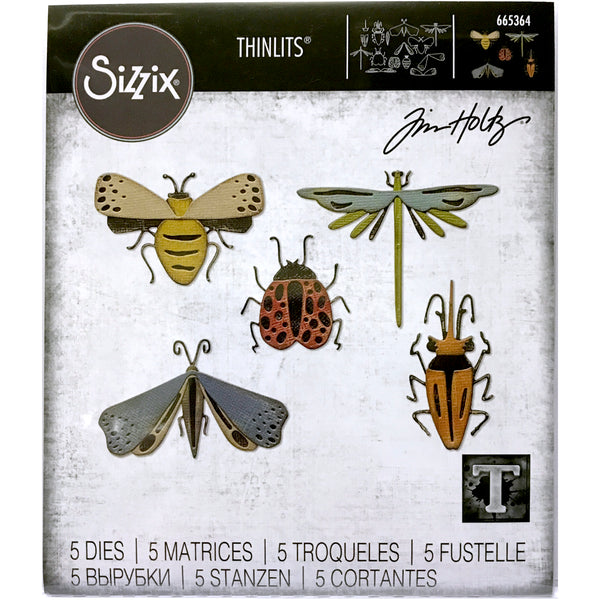 Funky Insects ... Thinlits Die Cutting Templates by Tim Holtz, made by Sizzix (no.665364)