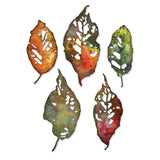examples of Leaf Fragments ... Thinlits Die Cutting Templates by Tim Holtz, made by Sizzix (no.665559). 