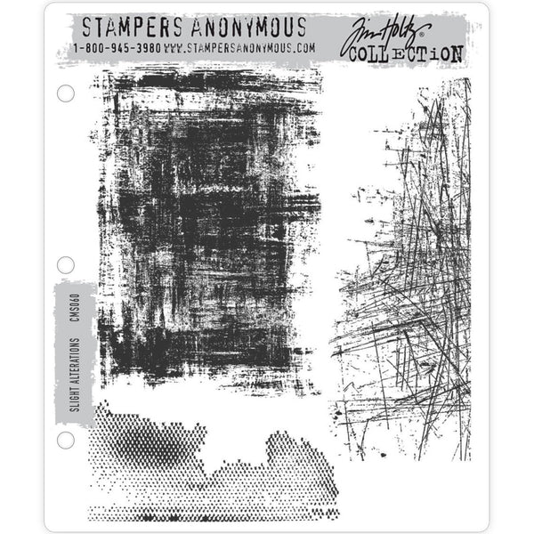Slight Alterations ... 3 (three) rubber stamps by Tim Holtz (CMS060)
