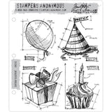 Tim Holtz Cling Stamps - Birthday Blueprint