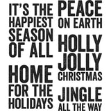 Bold Tidings Three  - Tim Holtz Cling Rubber Stamps for Christmas 2020 at Art by Jenny