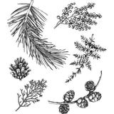 Forest Floor  - Tim Holtz Cling Rubber Stamps for Christmas 2020 at Art by Jenny