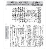 Tim Holtz Cling Stamps - Ledger Script