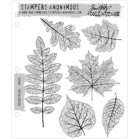 Tim Holtz Cling Stamps - Pressed Foliage
