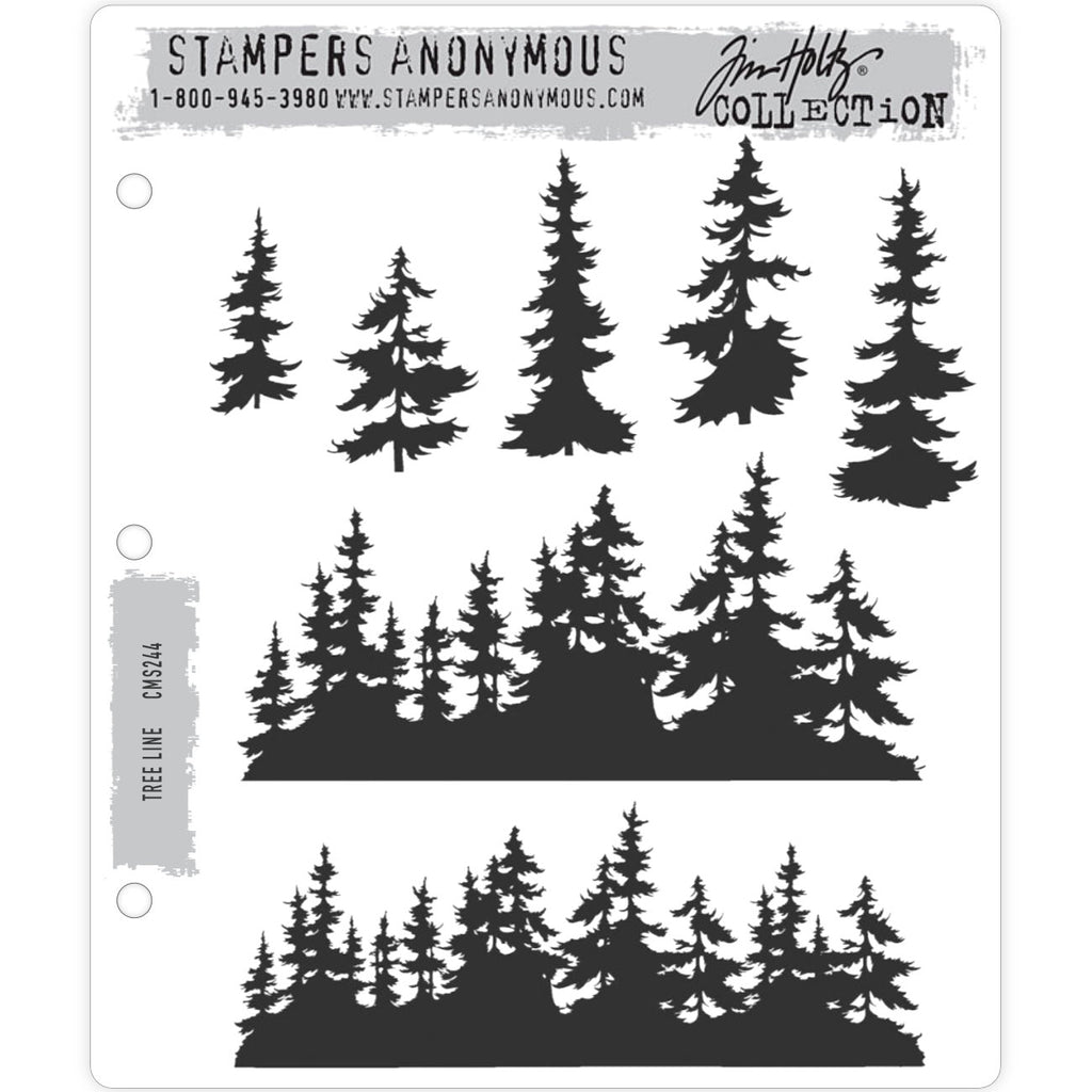 Tim Holtz Stampers Anonymous Stamp & Stencil Mixed Media #59