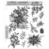 Yuletide Gatherings ... 11 rubber stamps by Tim Holtz (CMS390) at Art by Jenny