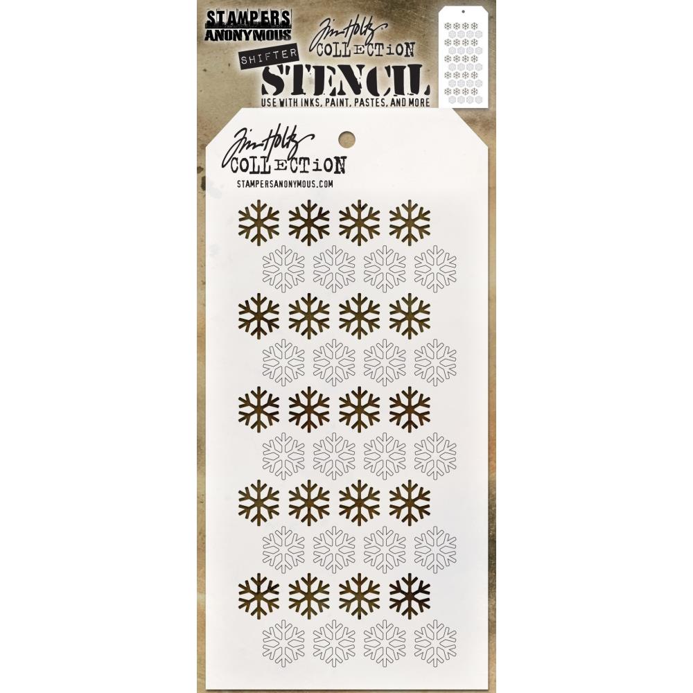 Shifter Stencil - Snowflake ... layering stencil by Tim Holtz (THS135)