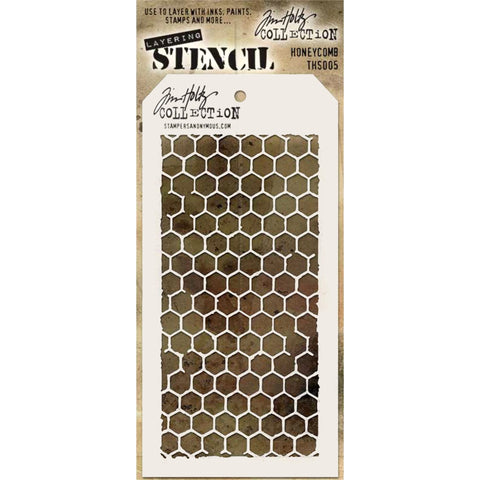 Tim Holtz Layering Stencil - Honeycomb