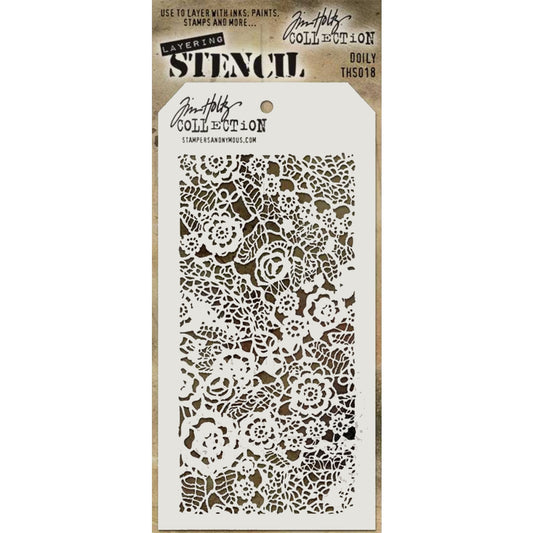 Doily ... layering stencil by Tim Holtz (THS018)