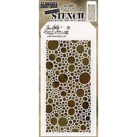 Bubbles ... layering stencil by Tim Holtz (THS138)