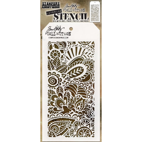 Doodle Art 1 - Tim Holtz Layering Art Stencil for Mixed Media