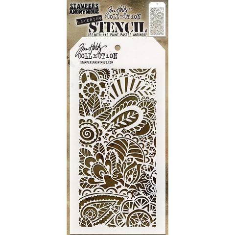 Doodle Art 1 - Tim Holtz Layering Art Stencil for Mixed Media
