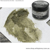 example of Crypt Grit Paste, Tinted Translucent - by Tim Holtz Distress ... dimensional texturised effect paste for mixed media and visual arts, in a 3 fl oz (88.7ml) jar. Made by Ranger.