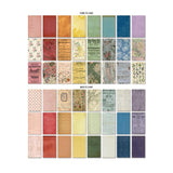 Backdrops (volume 5) - Idea-Ology by Tim Holtz ... a wonderful eclectic collection of printed memorabilia papers in vibrant range of colours. Double sided cardstock with a smooth matte finish. Sheet size is 6"x10". 24 (twenty four) sheets, each with a different design (total of 48 designs). TH94309. Photo of all patterns.