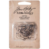 Loop Pins ... by Tim Holtz Idea-Ology - bottle shaped metal safety pins, used to attach charms, ephemera and tags to mixed media, display decor makes and other projects. Pack of 24 (twenty four) pins, 20mm long.