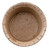 Example of one Mini Barrel - Idea-Ology Resin Models ... by Tim Holtz - Miniature dimensional faux wooden barrels made of resin for decor, assemblage projects, diorama, off-the-page marvels and party decor. Pack of 2 (two). Sizes (approx) : overall 1 1/2" wide x 1" high, base is 1 1/4" wide, view of the inside.