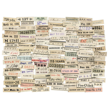 Tim Holtz Idea-Ology - Ephemera Snippets - Number Strips - 119 Pieces