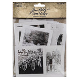 Snapshots (volume 2) ... Idea-Ology Layers by Tim Holtz ... variety of vintage inspired photographs printed on cardstock with white borders to use as embellishments for decorations, mixed media, cardmaking, papercraft, scrapbooking and visual arts. 36 (thirty six) pieces. TH94322