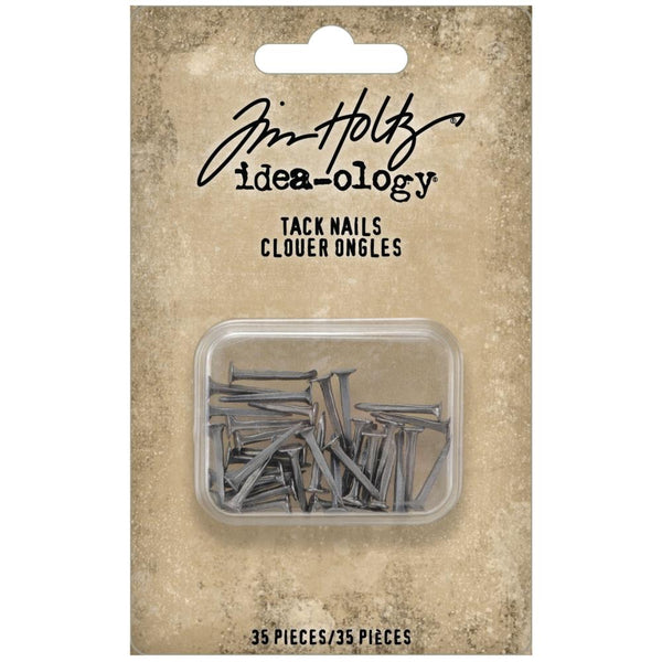 Tim Holtz Idea-Ology - Metal Fasteners - Tack Nails - 35 Pieces