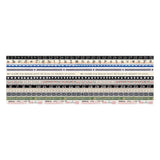 Trims Design Tape, 12 Rolls ... by Tim Holtz Idea-Ology , picture shows overview of the designs