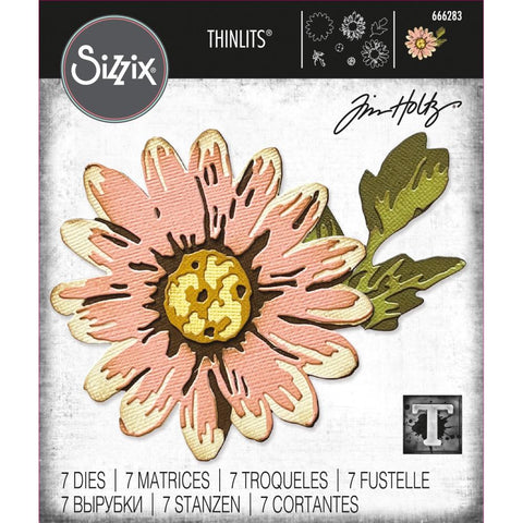 Tim Holtz Thinlits Die Cutting Set by Sizzix - Blossom