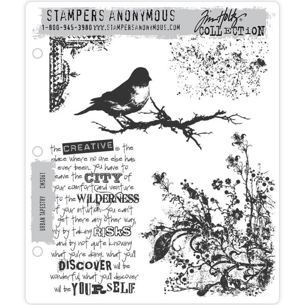 Tim Holtz Cling Stamps - Urban Tapestry